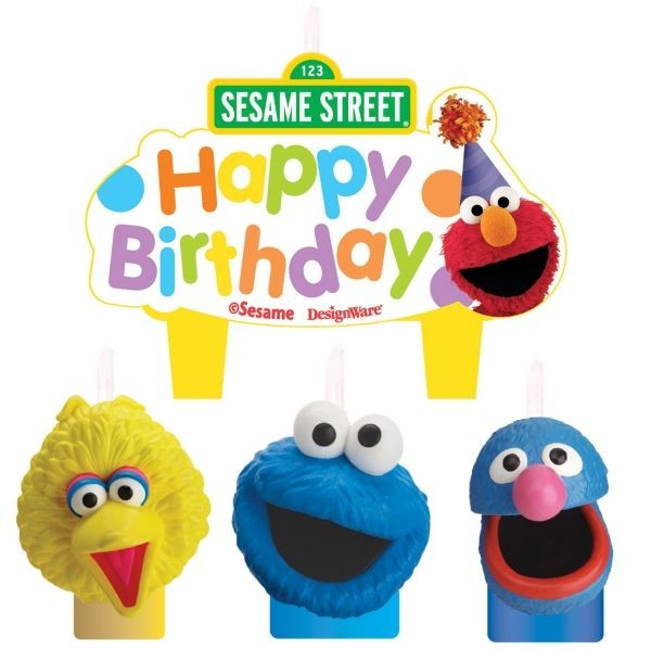Sesame Street Happy Birthday Candle Set