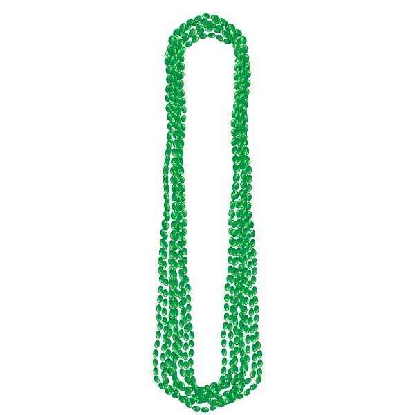 Bead Necklaces - Green - 8 Pieces - 30" Length
