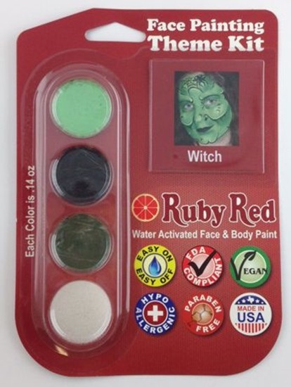 RUBY RED FACE-BODY PAINT
- WITCH THEME PACK