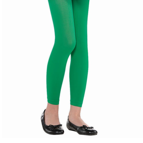 Child Footless Tights - Green