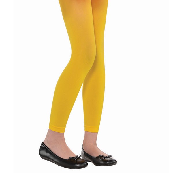 Child Footless Tights - Yellow