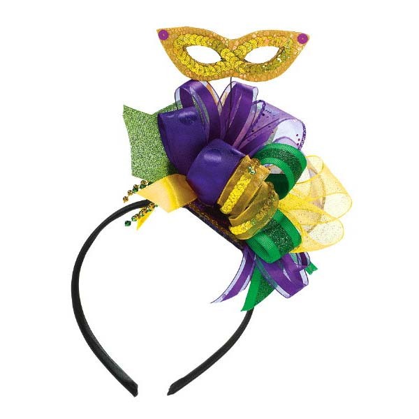 Mardi Gras Ribbon Headband