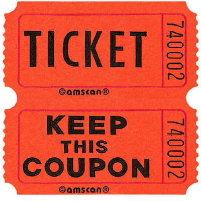 Tickets- Double Coupon 2000- Orange
