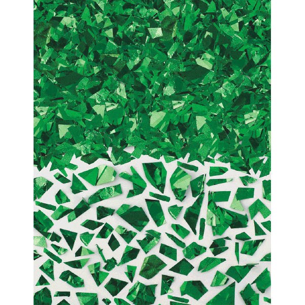 Sparkle Foil Confetti Large 1.5Oz Size - Green