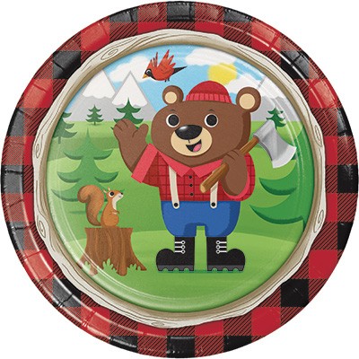 Lum-Bear-Jack 9" Plates (8 Pcs)
