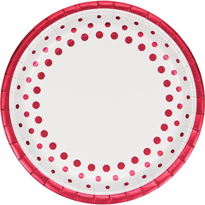 40Th Anniversary Sparkle 10" Foil Plates (8 Pcs)