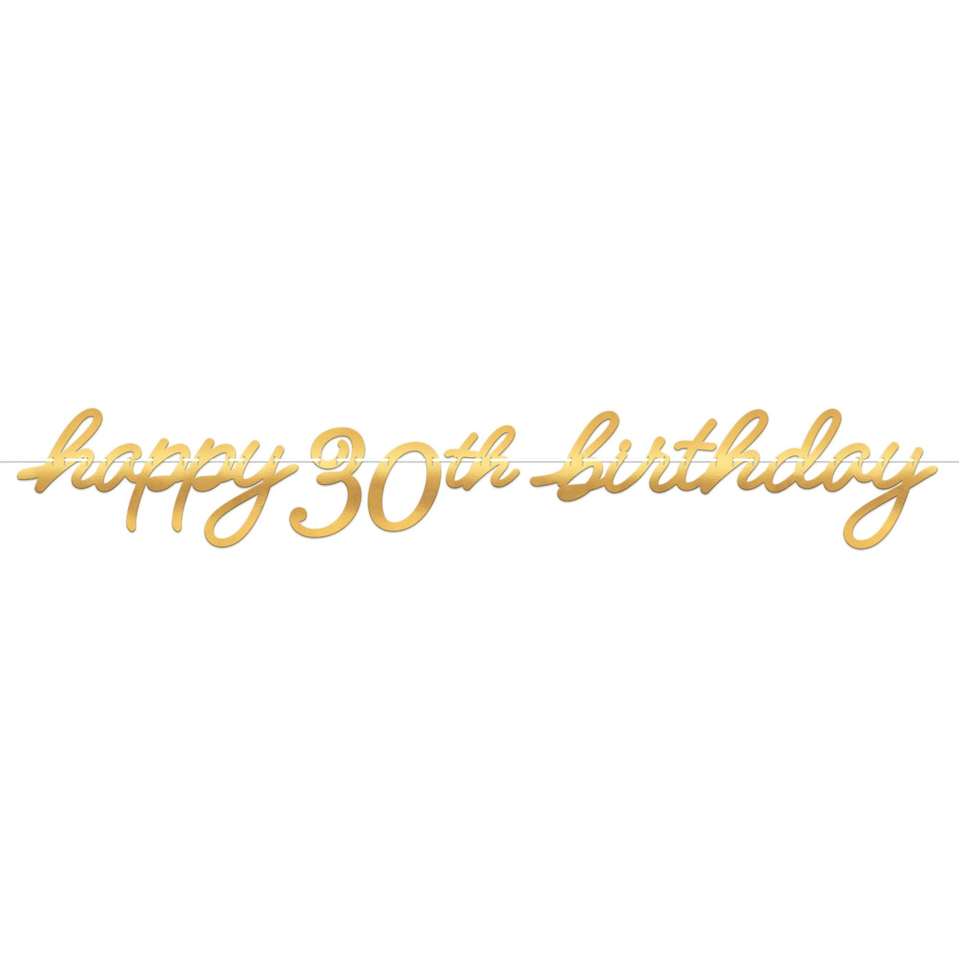 Golden Age Birthday 30th Foil Banner