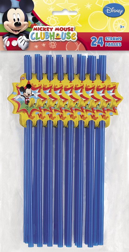 Mickey Roadster Racers- Party Straws- 24 Pieces
