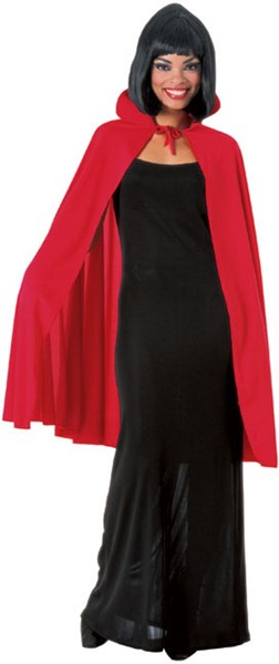 45 INCH FABRIC CAPE - RED