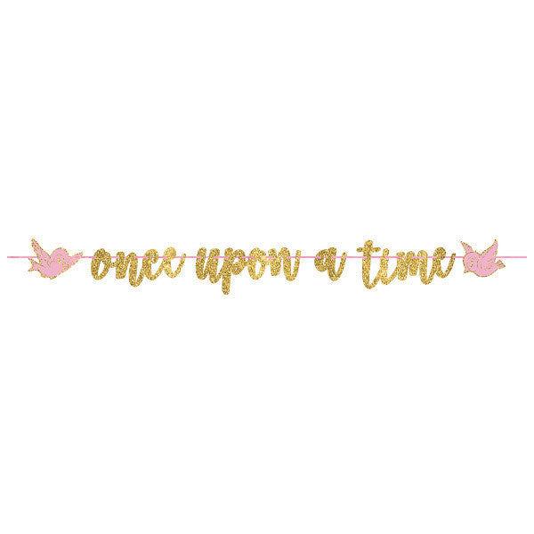 Once Upon A Time Princess Ribbon Letter Banner