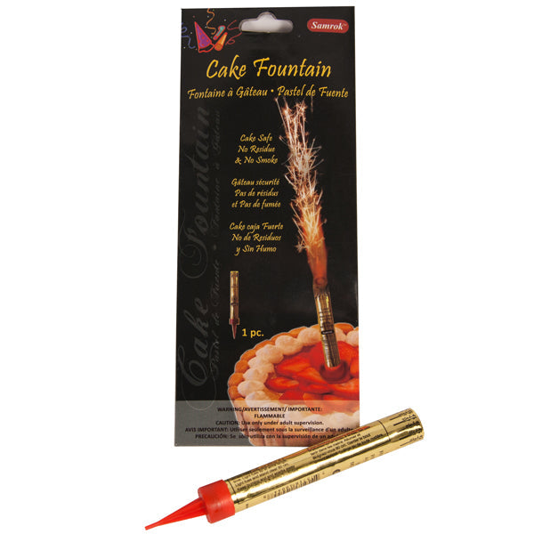 Cake Fountain Sparkler - 60 second - 4 pack