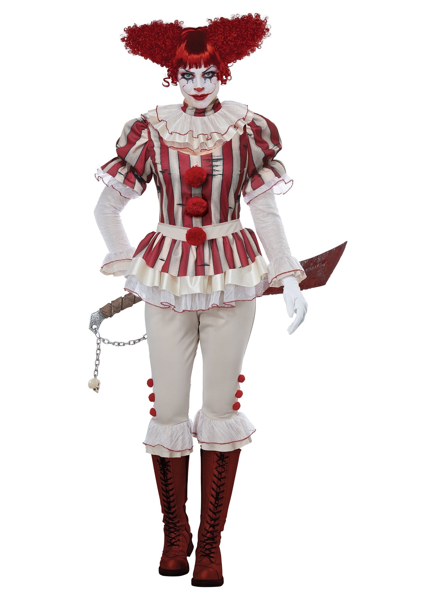 Ladies Saddistic Clown Costume