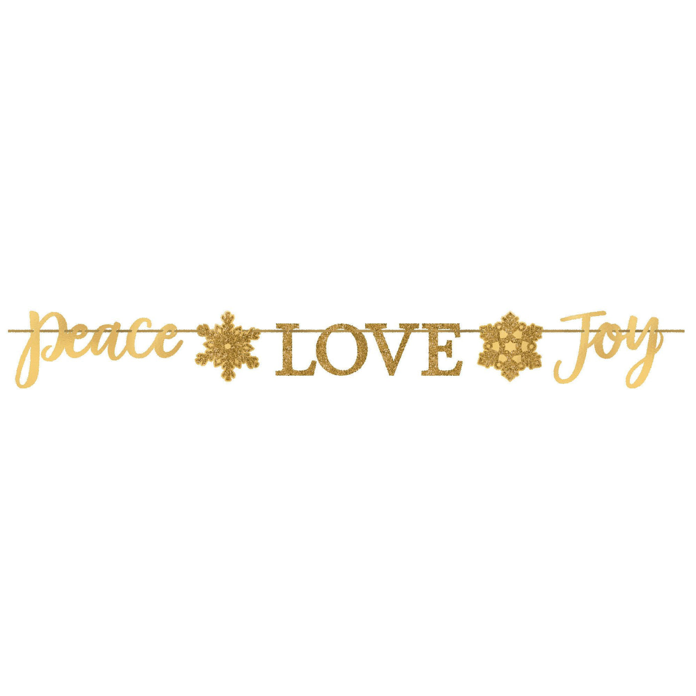 Peace Love Joy Banner - 12 foot long