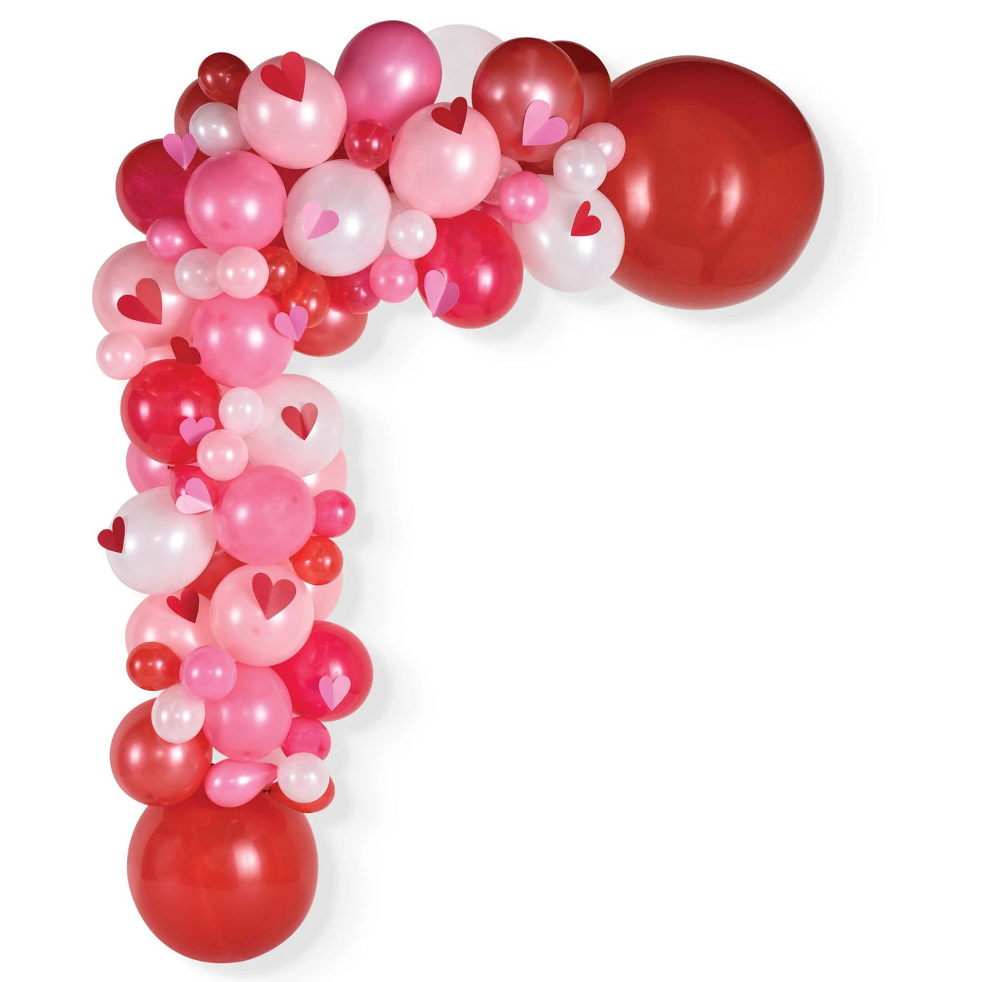 Balloon Garland Kit - Red-White-Pink Hearts
