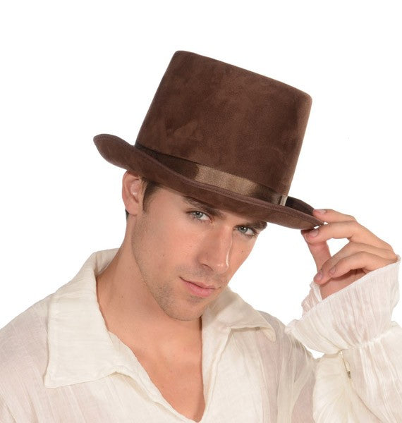 STEAMPUNK DELUXE HAT - COACHMAN STYLE - BROWN