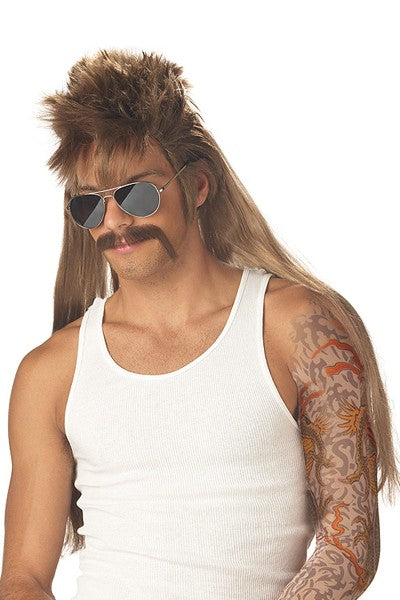 MISSISSIPPI MUDFLAP WIG WITH MOUSTACHE