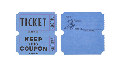 Tickets- Double Coupon 2000- Blue