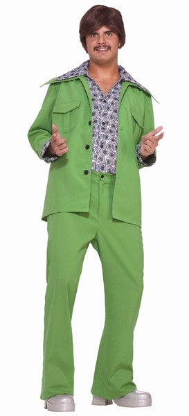70S GREEN LEISURE SUIT FITS UP TO SIZE 42