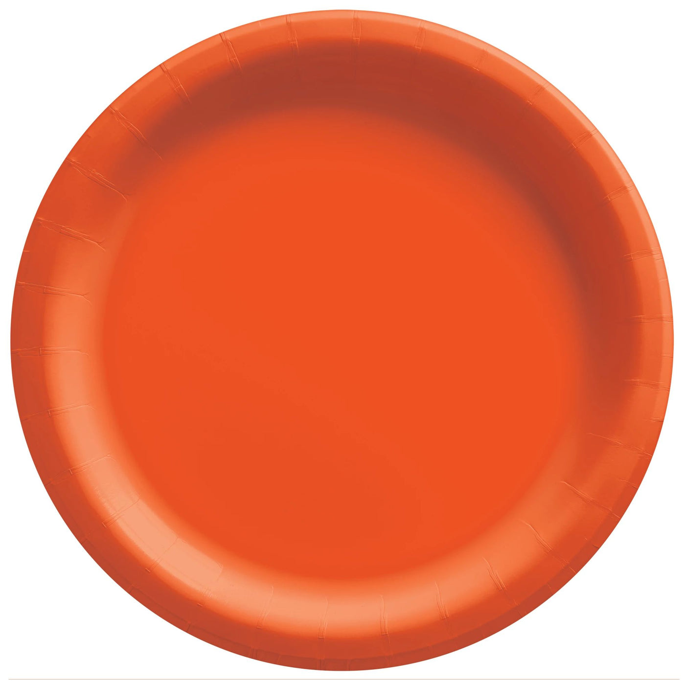 6.75" Paper Plates - Orange Peel