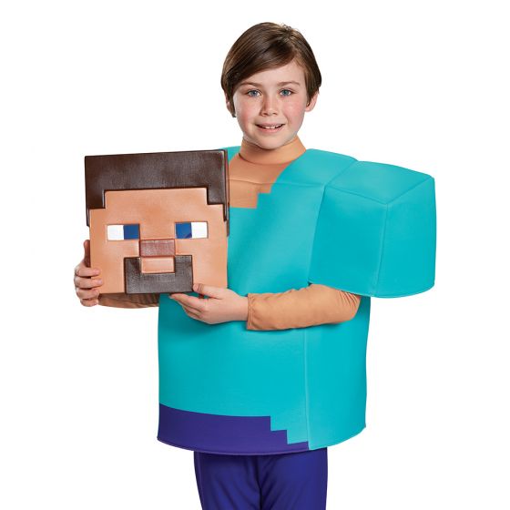 Minecraft Steve Deluxe Child Costume – The Party Store - Toyandparty.com