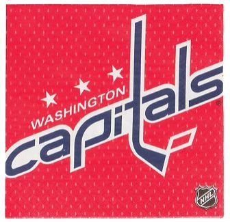 NHL HOCKEY NAPKINS - WASHINGTON CAPITOLS
