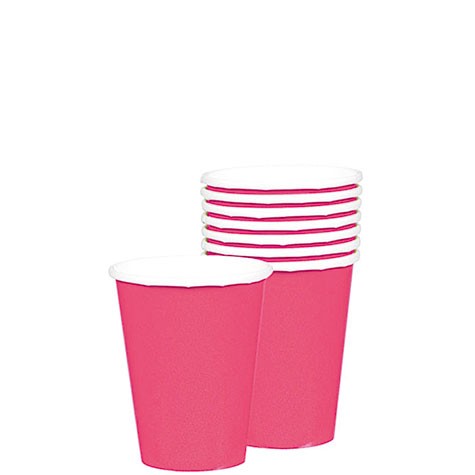 BRIGHT PINK HOT-COLD CUPS