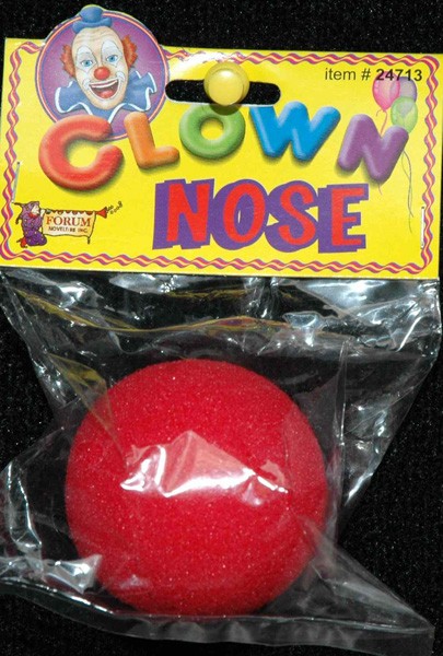 RED FOAM CLOWN NOSE - ADULT SIZE