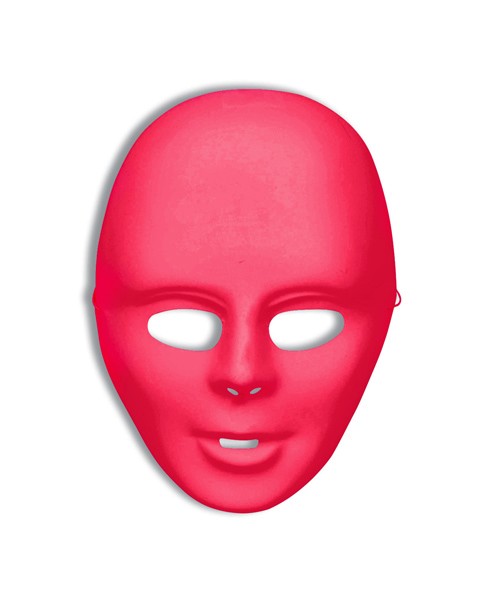 BLANK FACE MASK - RED