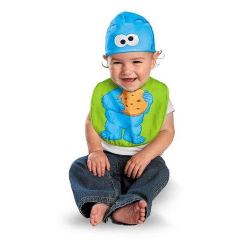 BIB AND HAT SET - COOKIE MONSTER