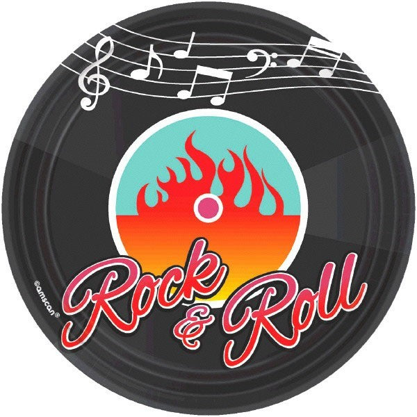 CLASSIC 50S ROCK N ROLL 7" CAKE PLATES